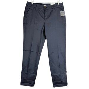 Liz Claiborne Women's‎ Stretch Classic Navy Chino Pants 12 Tall NWT